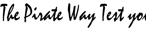 Font : Mystic-Condensed-Normal 2 Custom Text : The Pirate Way Test your own text here Click to download or to view this font on a tshirt that can be custom printed in Bali